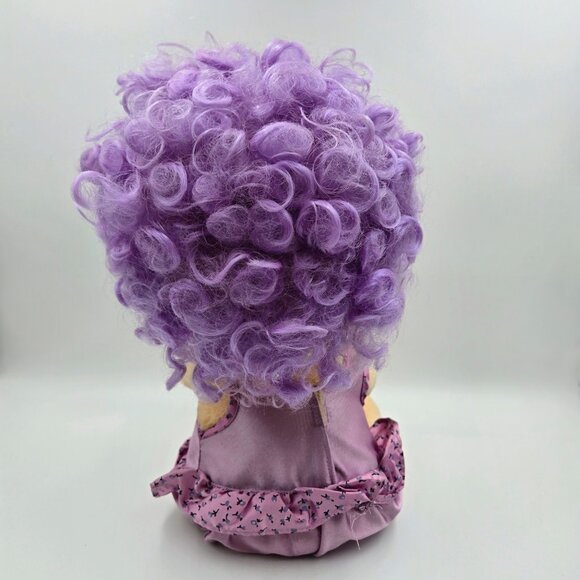 Vintage Kenner Hugga Bunch Impkins Nuzzler Plus Baby Purple Hair Plush Doll 1985 - Picture 8 of 15